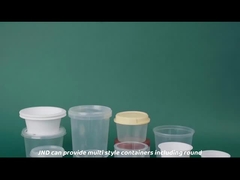 Cibo stampa digitale personalizzata tazza di gelato con coperchio tazze di yogurt di plastica usa e getta