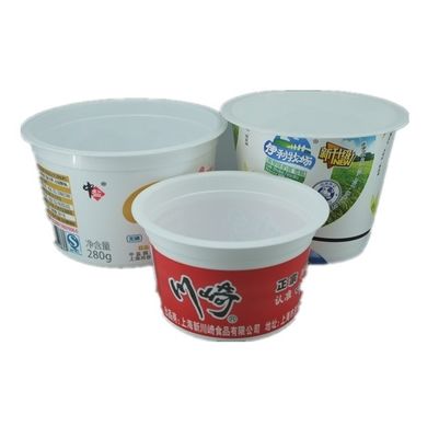 comprare Logo personalizzato Mini Coppa di yogurt di plastica con disegno e materiale usa e getta fabbricazione online