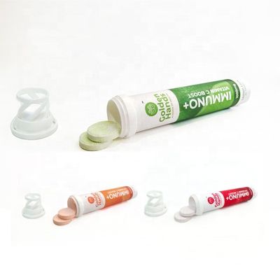 comprare Personalizzare tubi di compresse di plastica effervescente con copertura essiccante e colore personalizzato fabbricazione online