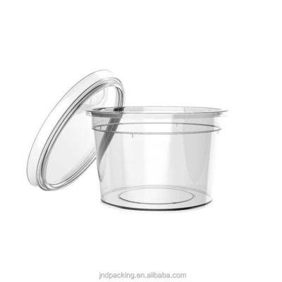 comprare Disegno personalizzato Coppa di yogurt trasparente in plastica di 400 ml usa e getta con coperchio per imballaggi di latte 2023 fabbricazione online