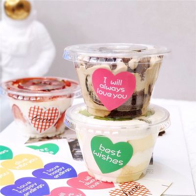 comprare Coppe di gelato per dessert trasparenti Mini Cupcake Cup Packaging Coppe di plastica con coperchio fabbricazione online