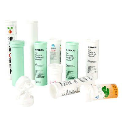 Custom Plastic Medicine Vitamin C Effervescent Tablet Tubes for Print Color 6 colors MAX