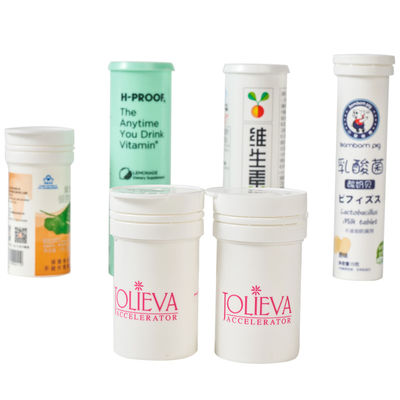 comprare Altri prodotti per la cura personale tubo di imballaggio per caramelle a dessicante bianco su misura da 80 ml con tappo a molla fabbricazione online