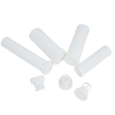PP Material Injection Molding Round Small Salt Electrolyte Drink Packaging Tube with Cover