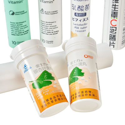 comprare Logo personalizzato facile da pulire Vitamina C Bottiglie di compresse effervescenti vuote con tappo come immagine fabbricazione online