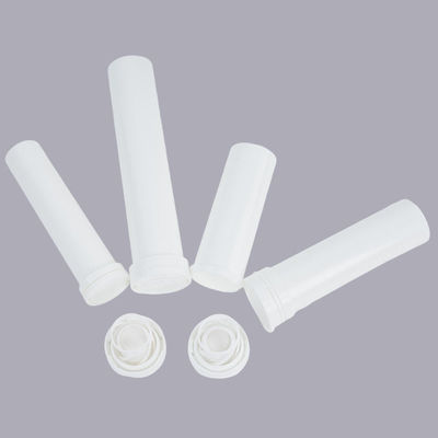 Custom White Food Grade PP Injection Molding Candy Tube Container with Twist Lock