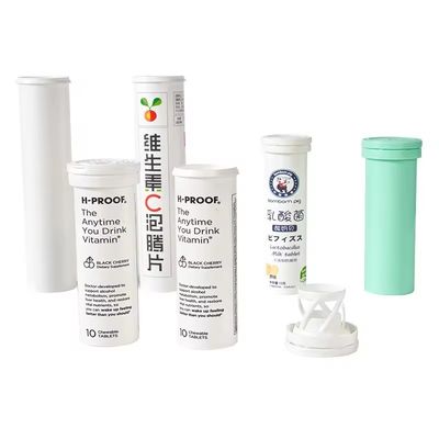 2024 PP Plastic Effervescent Tablet Tube with Easy Cleaning Function and OEM Acceptance