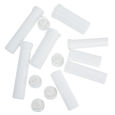 Long White Packaging For Minerals Custom 40/50/60 Ml PP Effervescent Vitamin C Tubes