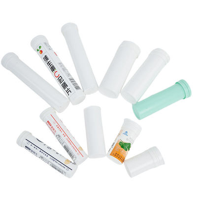 comprare Tubi di stoccaggio bianchi Tubi per compresse effervescenti Materiale PP per la soluzione di imballaggio di vitamine fabbricazione online
