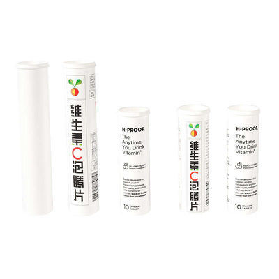 comprare Logo personalizzato colore tubo di plastica vuoto per la vitamina C più compresse effervescenti come immagine fabbricazione online
