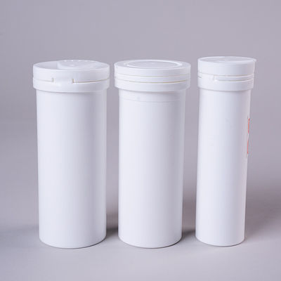 OEM Printing 30 40 50ml Vitamin C Effervescent Tablet Tubes Plastic Test Strip Vial Bottle Logo