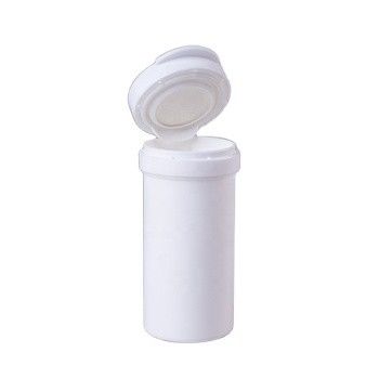 Plastic PP Tube with Flip-top lid for the packaging of effervescent tablets supplement