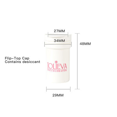 comprare 48 mm di altezza coperchio a piegatura con dessicante Tubi di compresse di plastica effervescenti in PP di qualità alimentare fabbricazione online