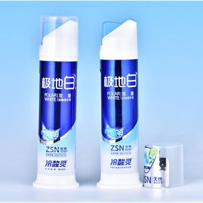 TPE 100Ml Global Custom Color Airless Toothpaste Pump Tube Bottle