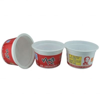 Coppa di plastica a muro singolo per alimenti colore personalizzato formaggio usa e getta yogurt e gelato OEM
