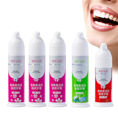 80g/130g Pump Foam Toothpaste for Women 2023 Low MOQ Sbiancatura dei denti Pulizia orale