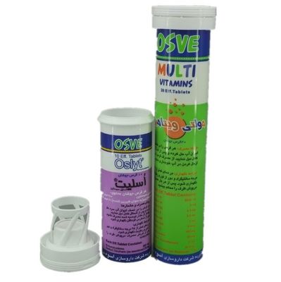 Piccole bottiglie di plastica a colori personalizzati per VC compresse effervescenti contenitore per capsule