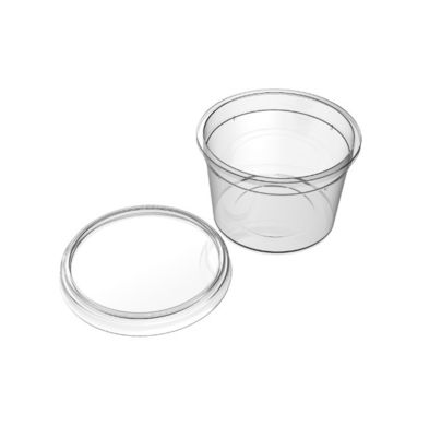 Stile burro a parete sottile a parete singola personalizzato PP Logo ovale Ice Cream Cup per Yogurt Cup