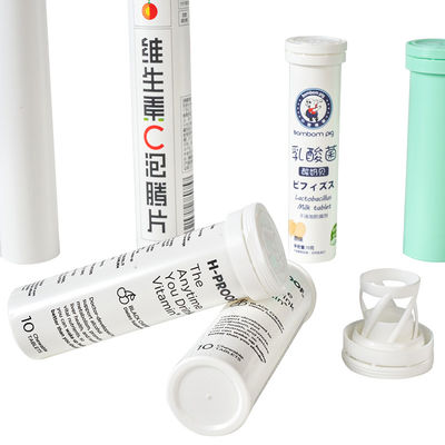2024 Prodotti Popolare Disegno Vuoto ingombro Effervescente Tablette Tubi con Flip Cap