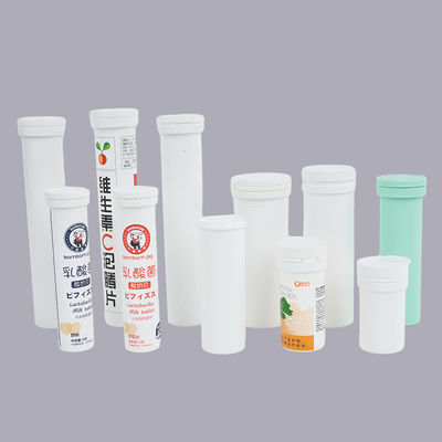 Long Print Custom Plastic Vitamin C Effervescent Tablet Tube per imballaggio dei medicinali
