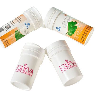 Custom Colorful Logo Vitamin C Effervescent Tablet Tube With Cap Made of Food Grade PP
