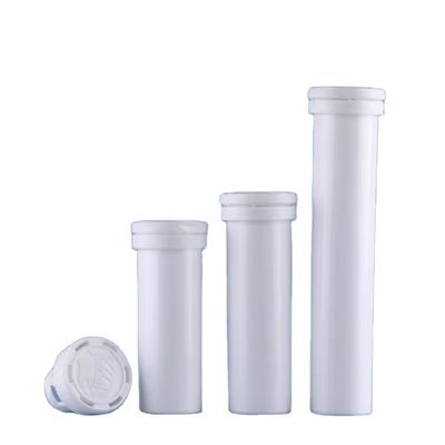Calcio Vitamina C Effervescente tubo compresse con cappuccio del dessicante 144mm Bianco di plastica PP