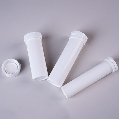 White Storage Tubes Effervescent Tablet Tube PP Material for Vitamin Packaging Solution