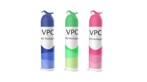 Disponibilità di dentifricio in PP senza aria, bottiglie di pompa, logo e colore personalizzati disponibili